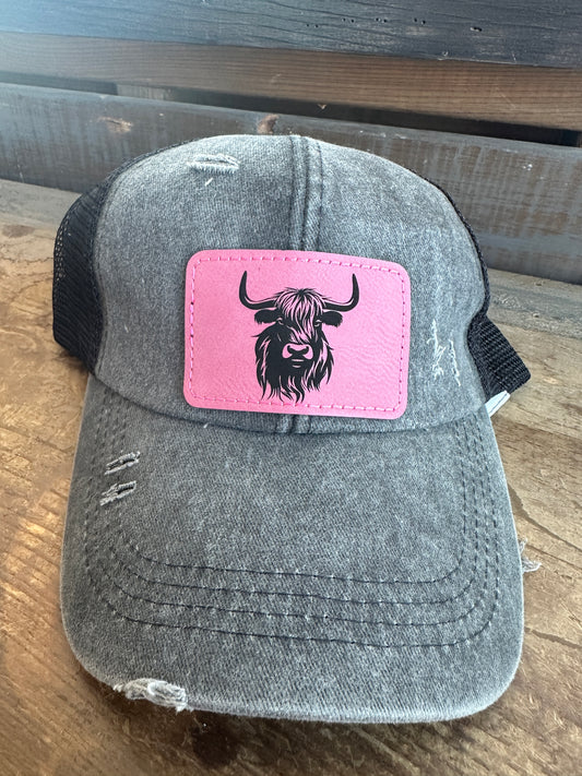 Highlander Cow Women's Criss Cross Hat