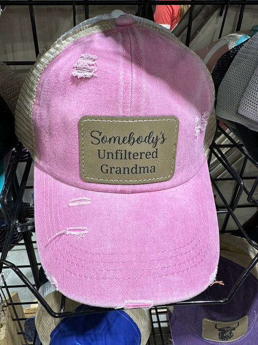 Somebody's Unfiltered Grandma Women's Criss Cross Hat