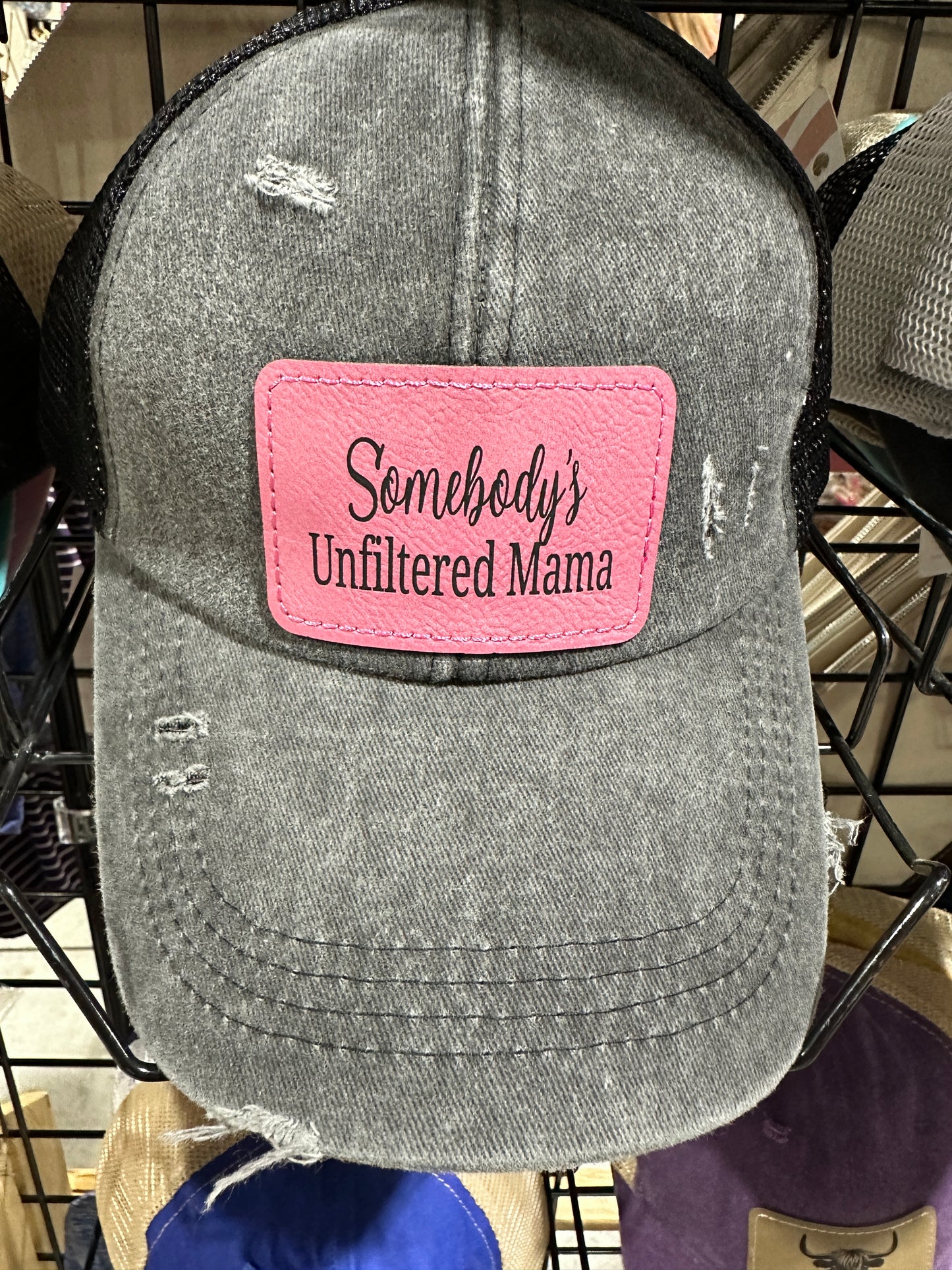 Somebody's Unfiltered Mama Women's Criss Cross Hat