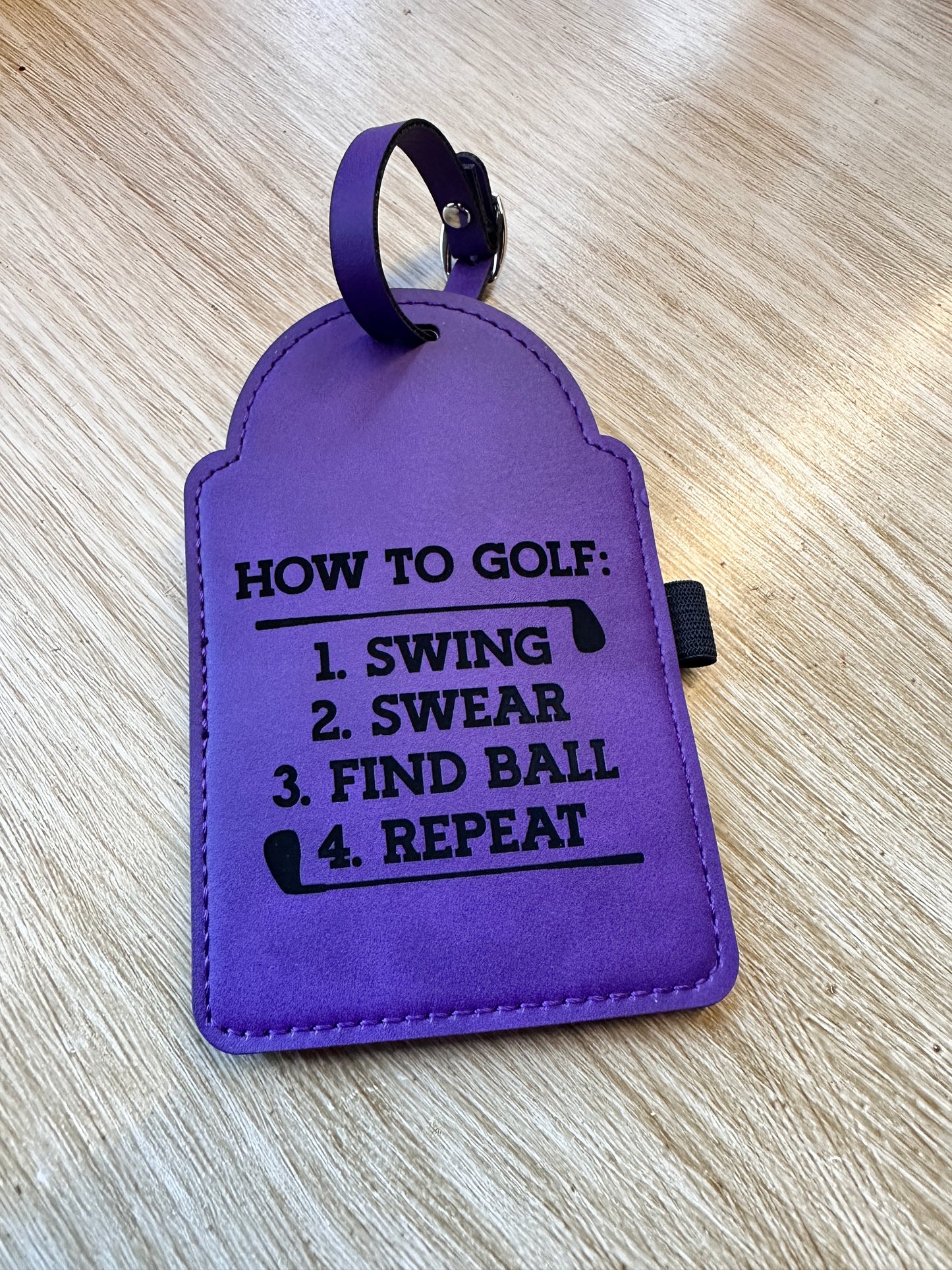 How To Golf Bag Tag