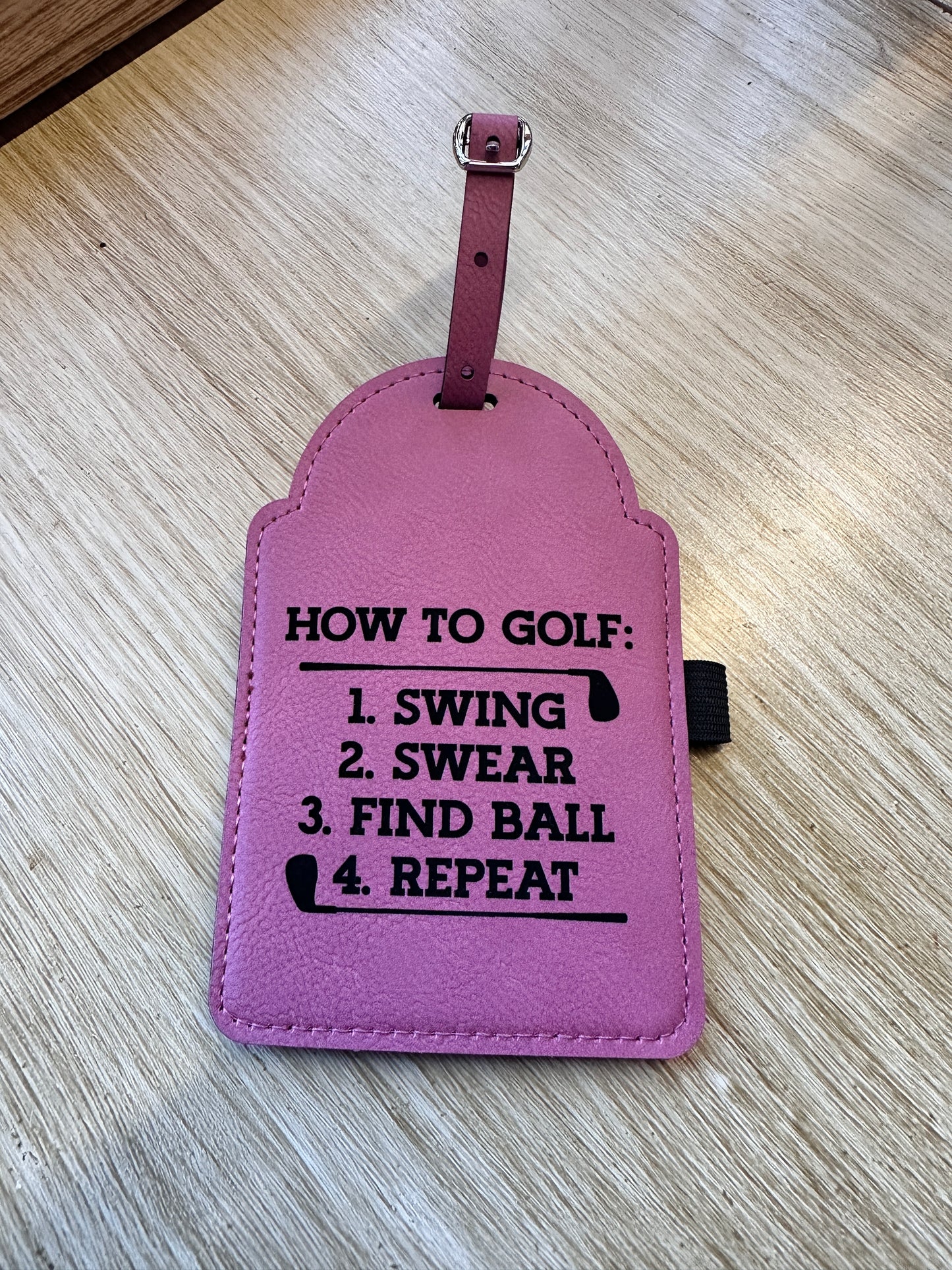 How To Golf Bag Tag