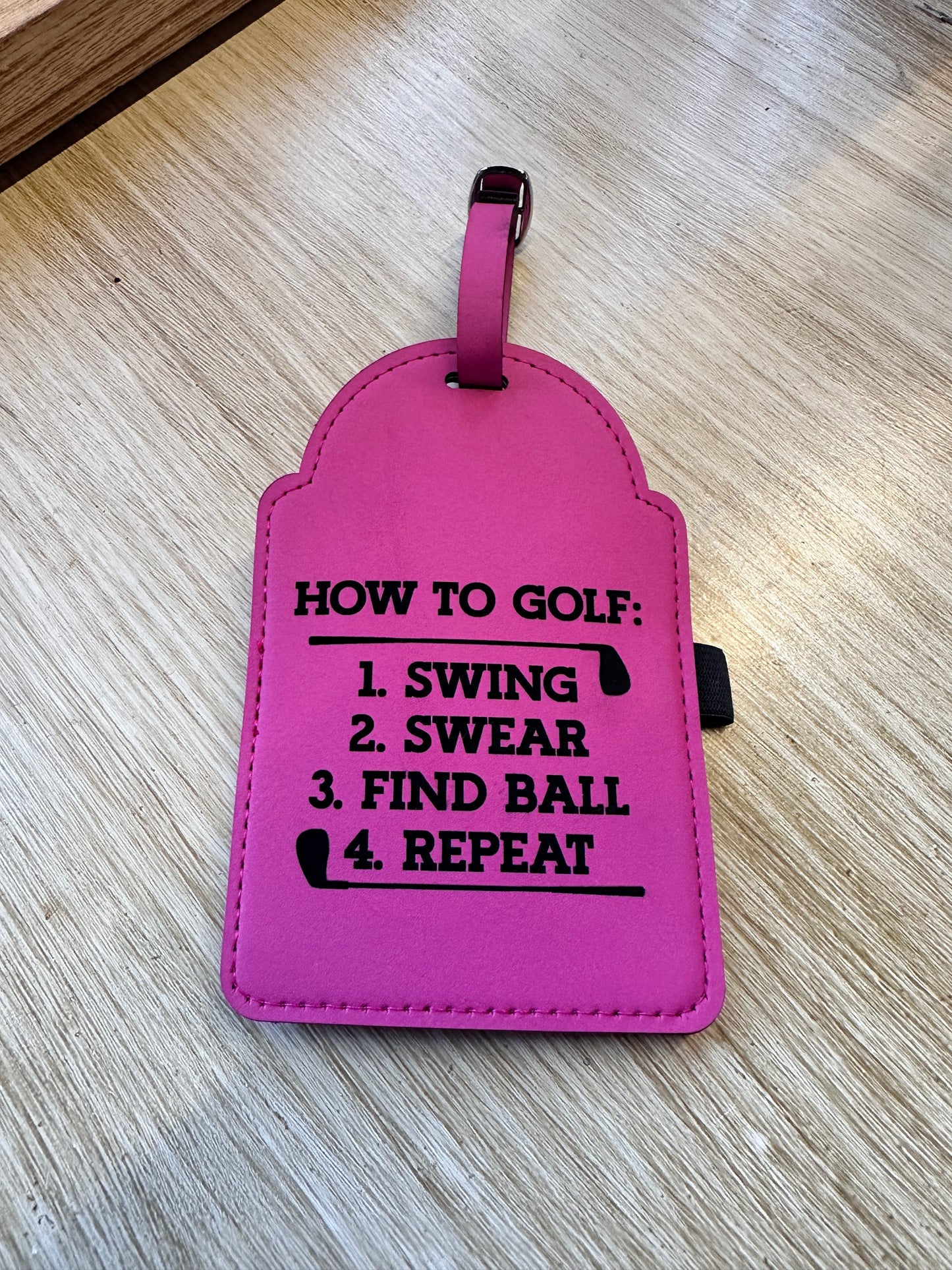 How To Golf Bag Tag