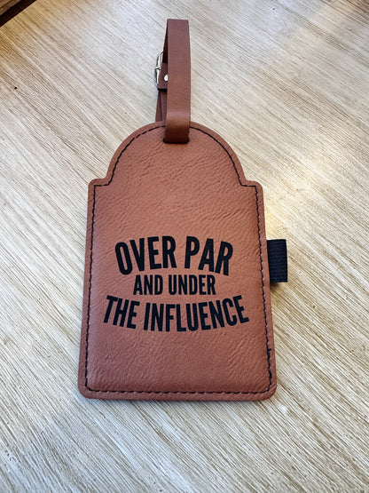 Over Par Golf Bag Tag