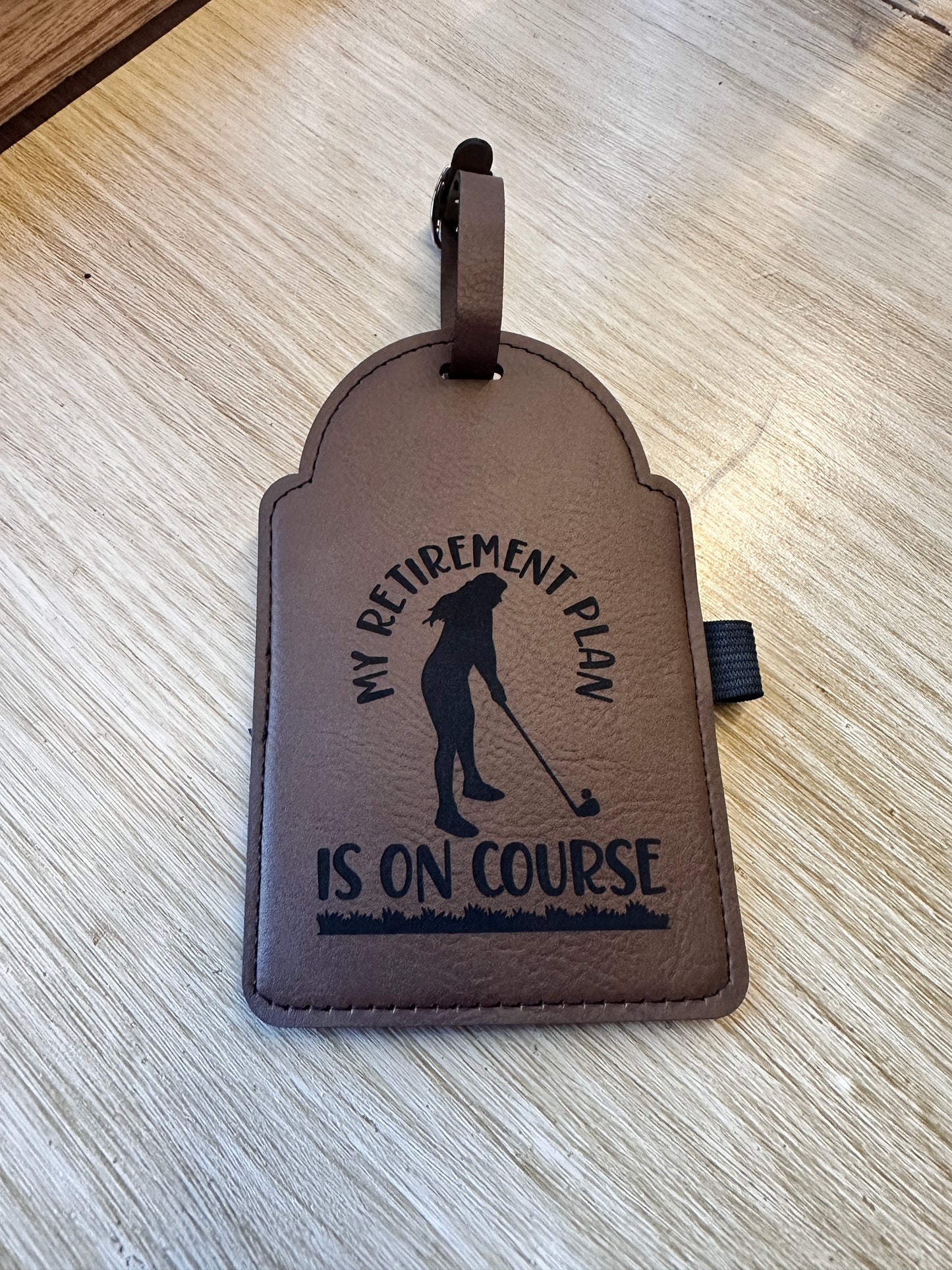 Retirement Plan Golf Bag Tag