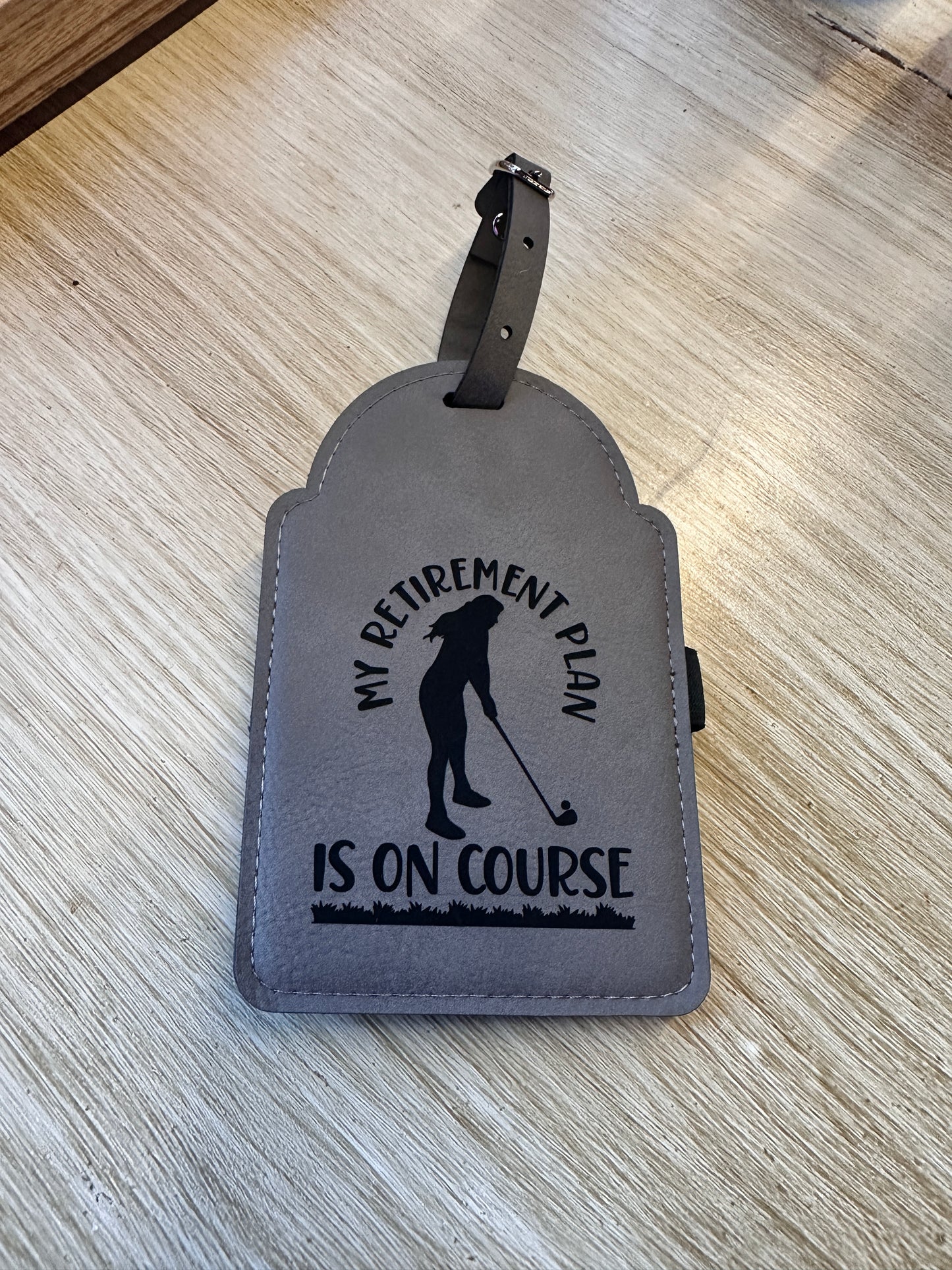 Retirement Plan Golf Bag Tag