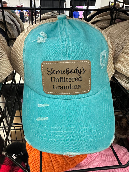 Somebody's Unfiltered Grandma Women's Criss Cross Hat