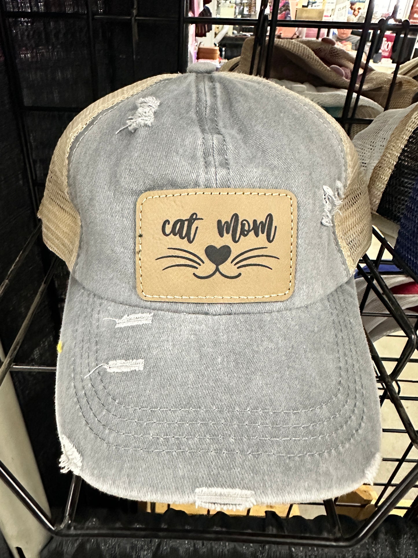 Cat Mom Women's Criss Cross Hat