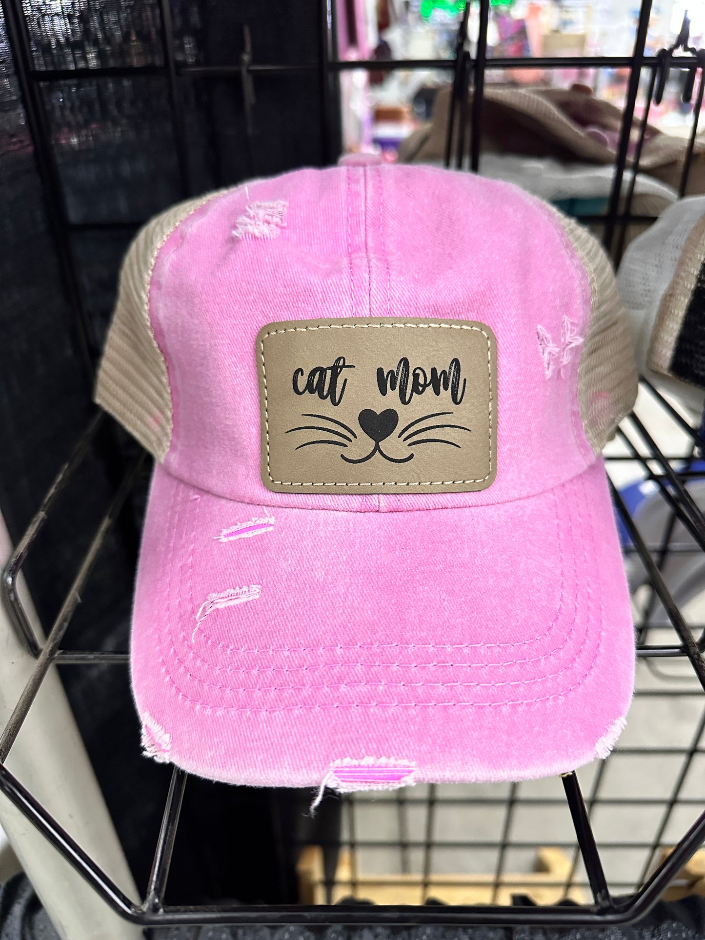 Cat Mom Women's Criss Cross Hat