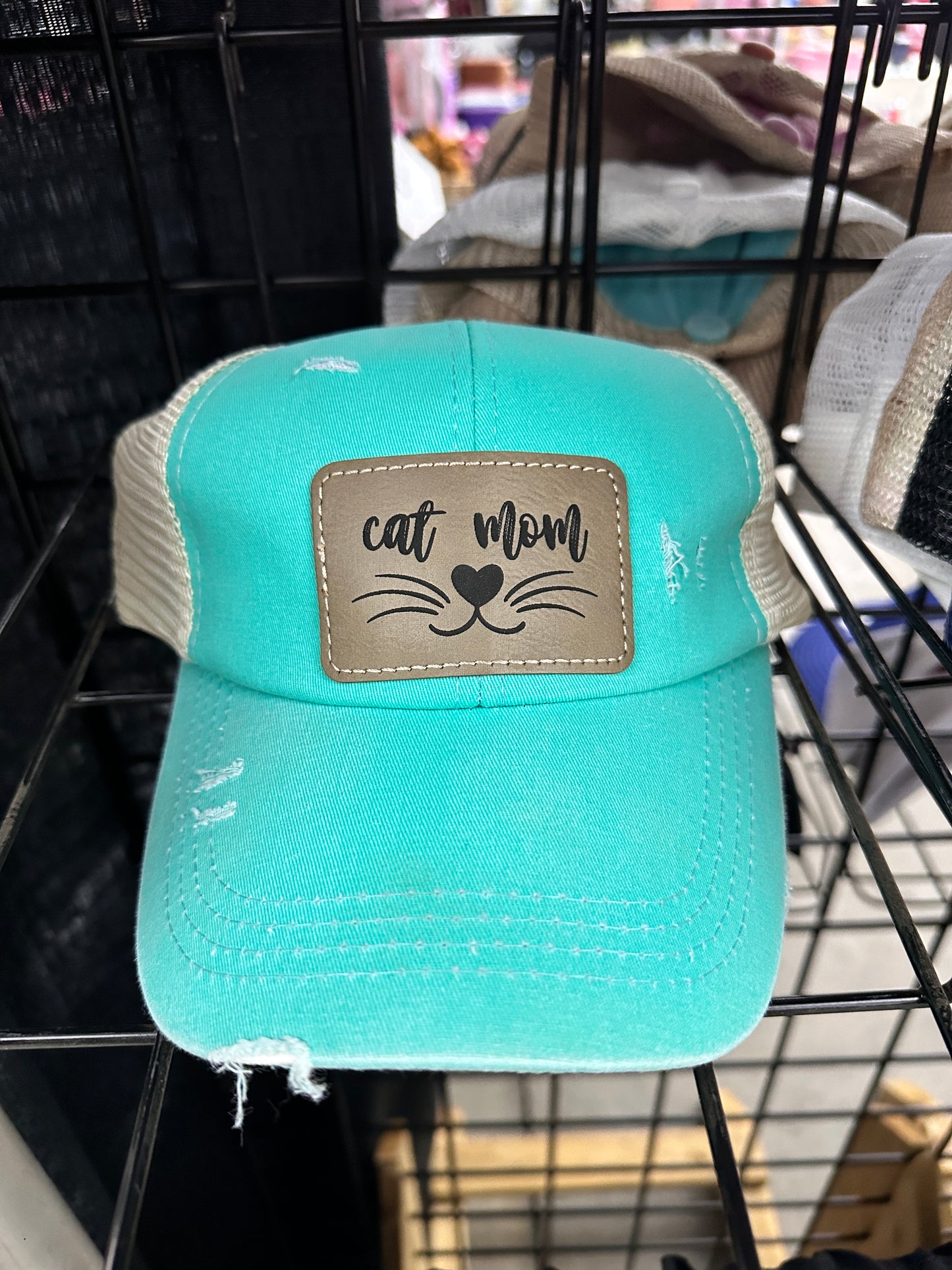 Cat Mom Women's Criss Cross Hat