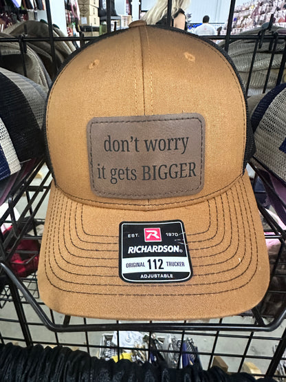 It Gets Bigger Men's Richardson 112 Trucker Hat