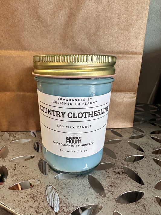 Country Clothesliine Candle