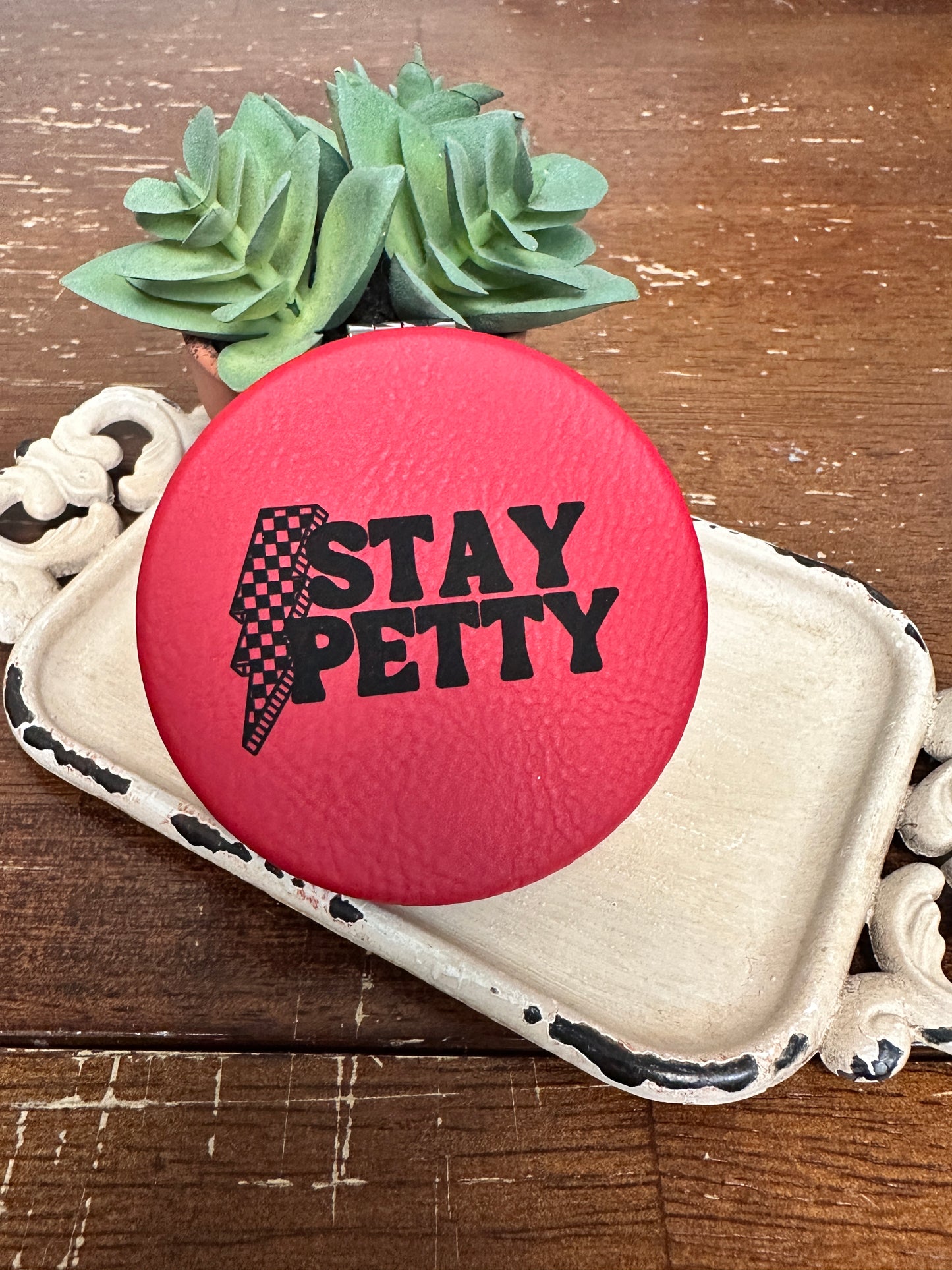 Stay Petty Compact Mirror