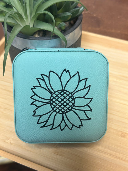 Sunflower Large Text Jewelry Box