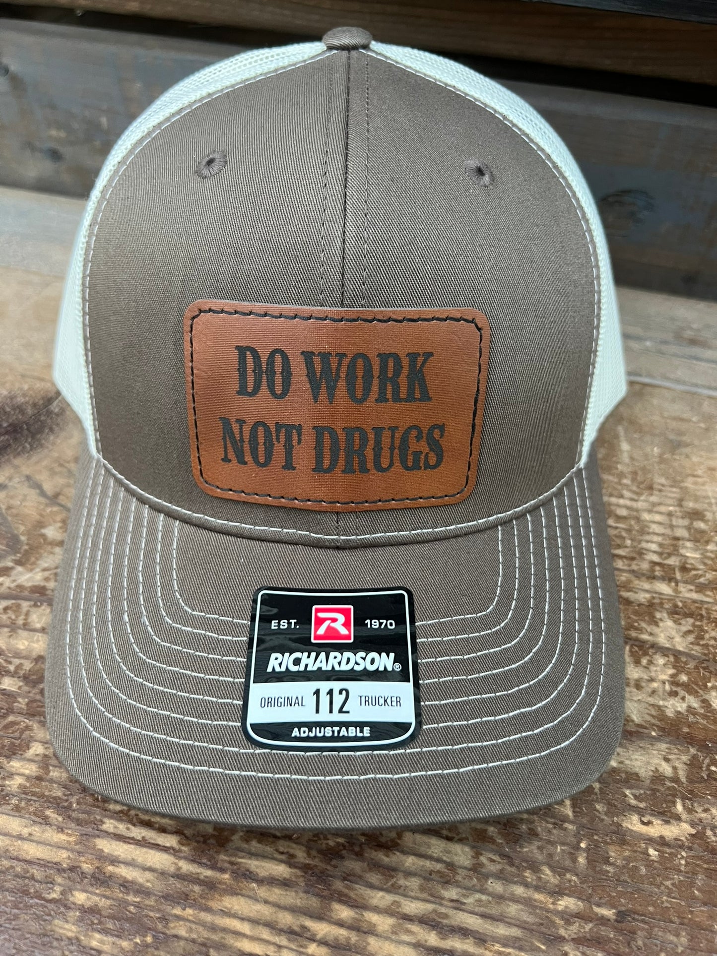 Do Work Not Drugs Men's Richardson 112 Trucker Hat