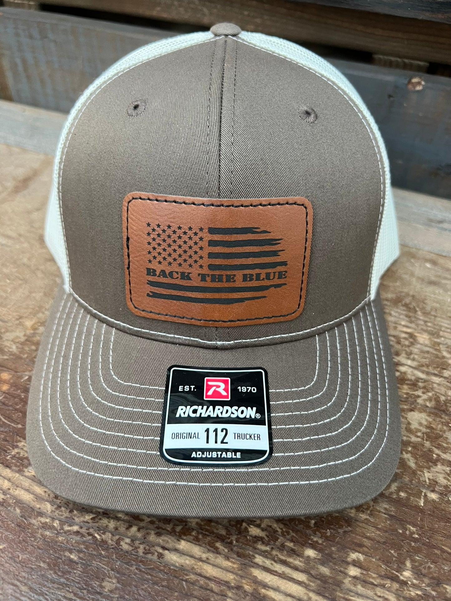 Back The Blue Men's Richardson 112 Trucker Hat