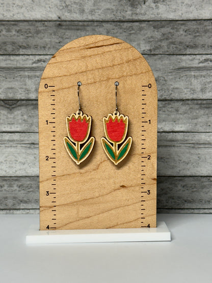 Tulips Dangle Earrings