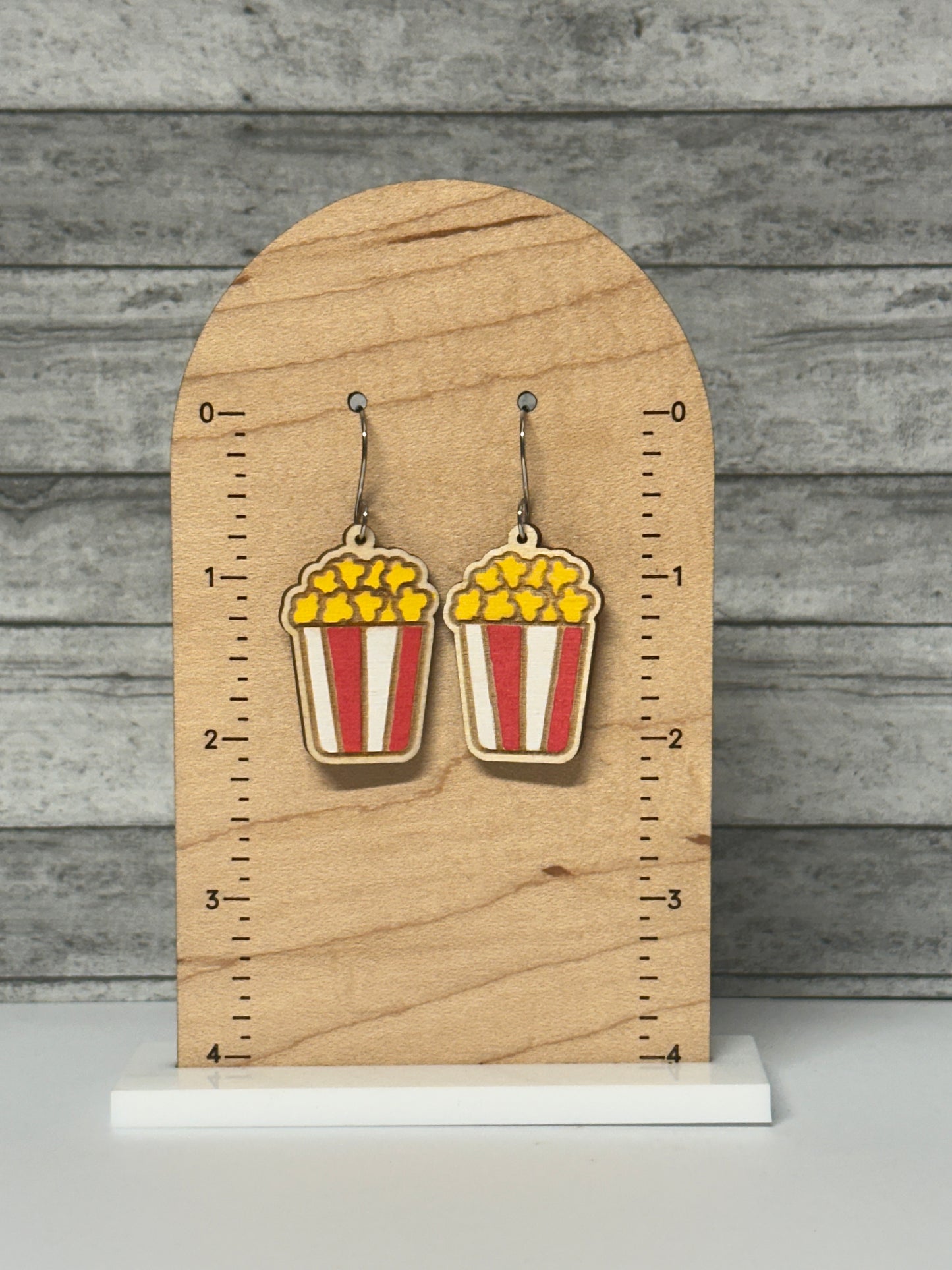 Netflix N' Chill Popcorn Earrings