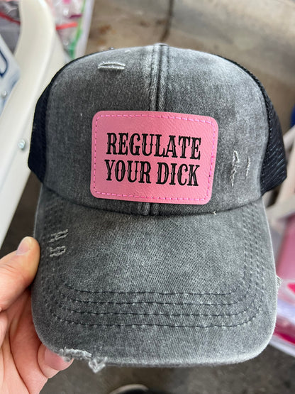 Regulate Your Dick Women's Criss Cross Hat