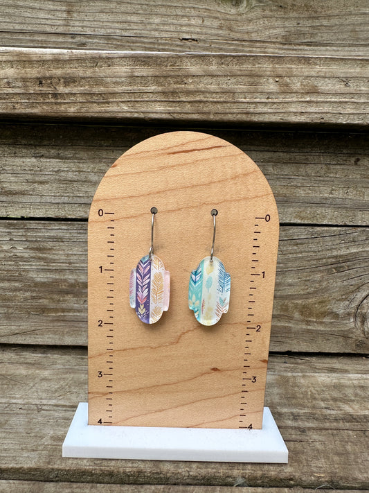 Chicora Pastel Boho Stripes Dangle Earrings