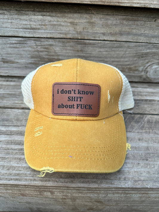 I Don't Know Shit Women's Criss Cross Hat