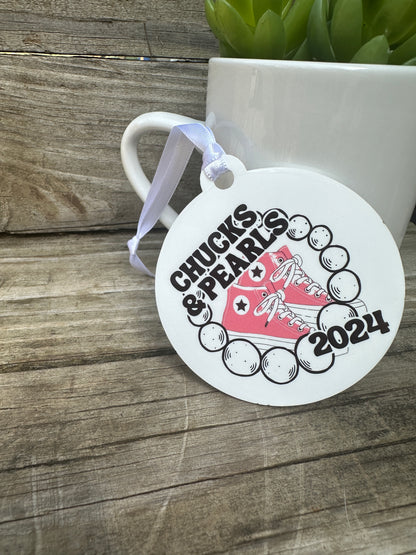 Chucks & Pearls 2024 Ornament