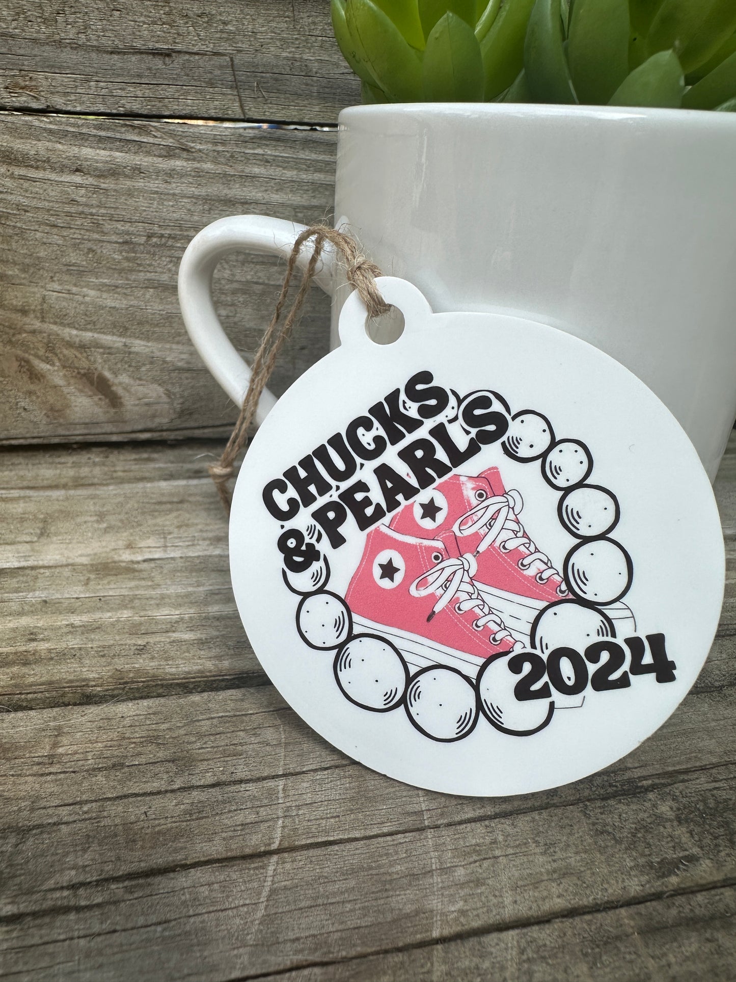 Chucks & Pearls 2024 Ornament