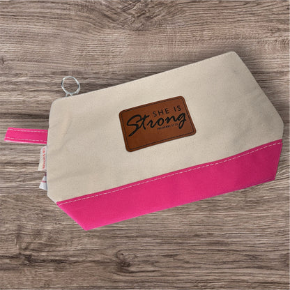 She Is Strong Cosmetic Bag