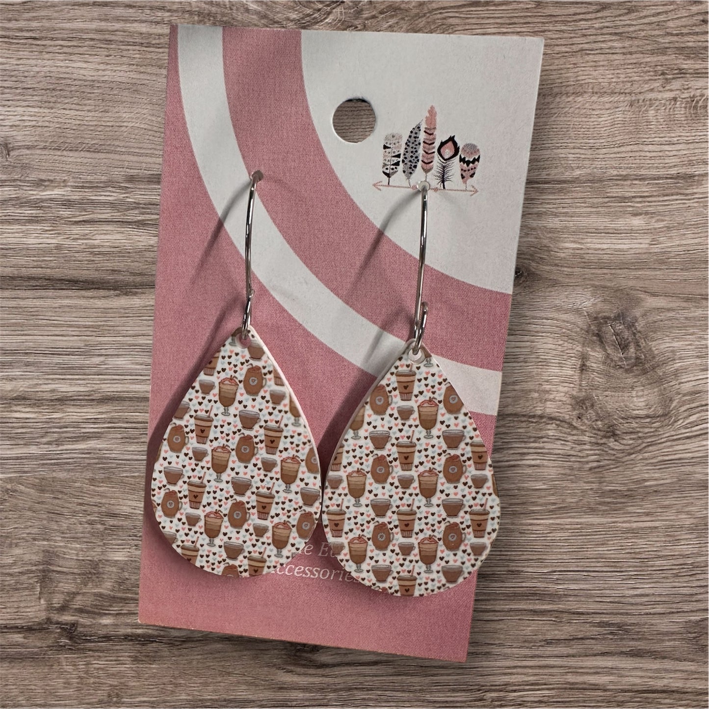 Coffee Lovers Sublimated Dangle Earrings