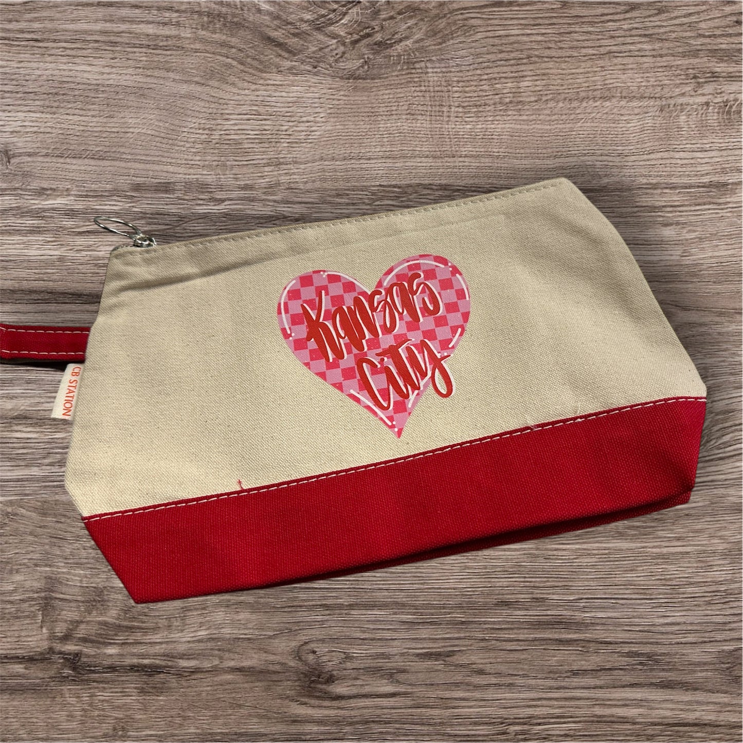 Kansas City Valentine Cosmetic Bag